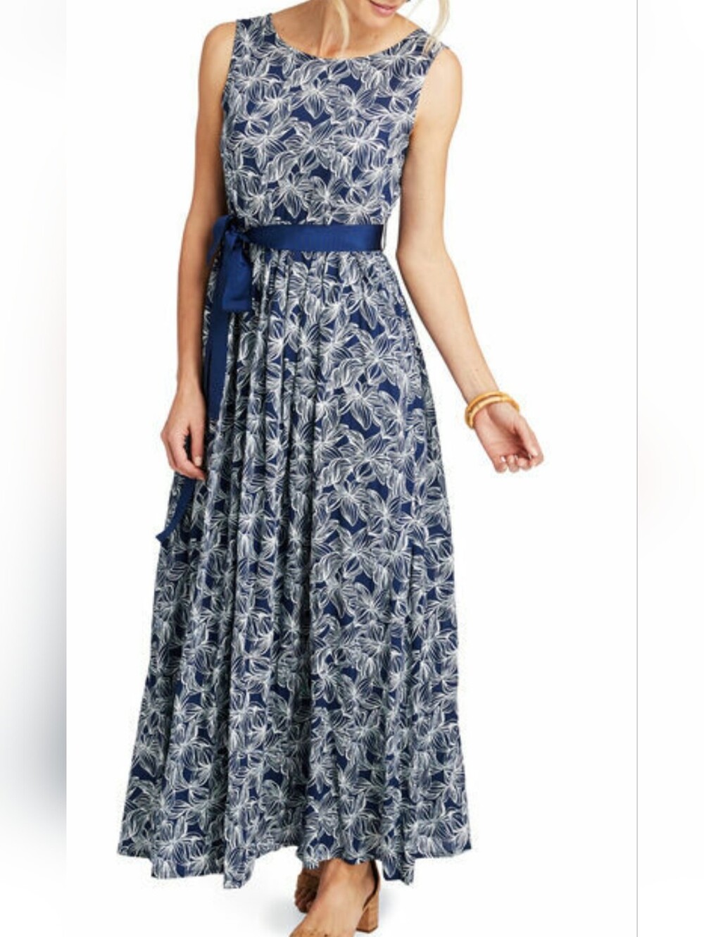 Vineyard Vines Plumeria Print Maxi Dress